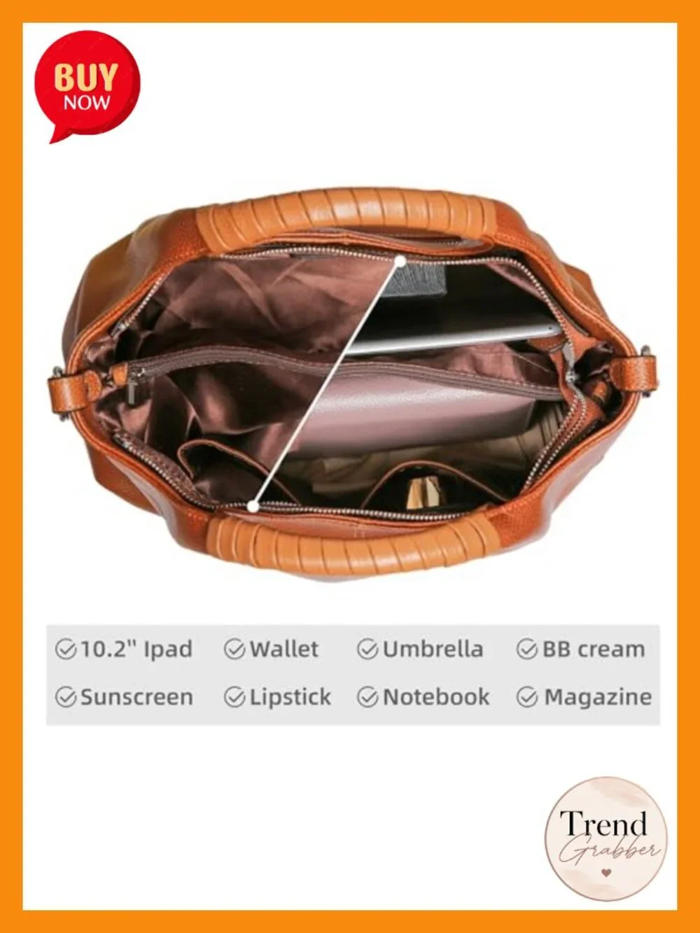 Genuine Leather Satchel Crossbody Tote Holds 13